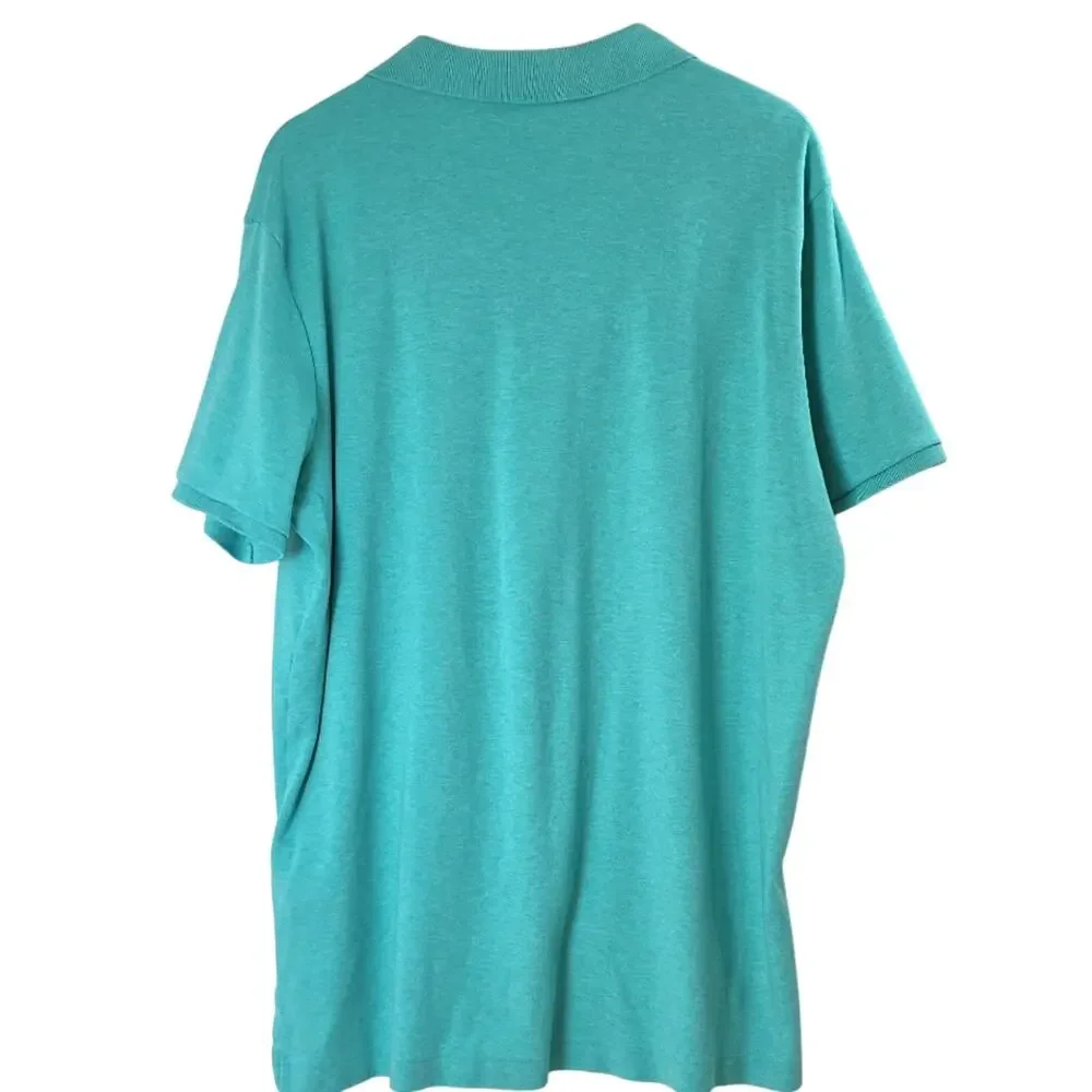 Ralph Lauren Mens Polo Sz XL Green Logo Pony Preppy 100% Cotton Old Money Shirt